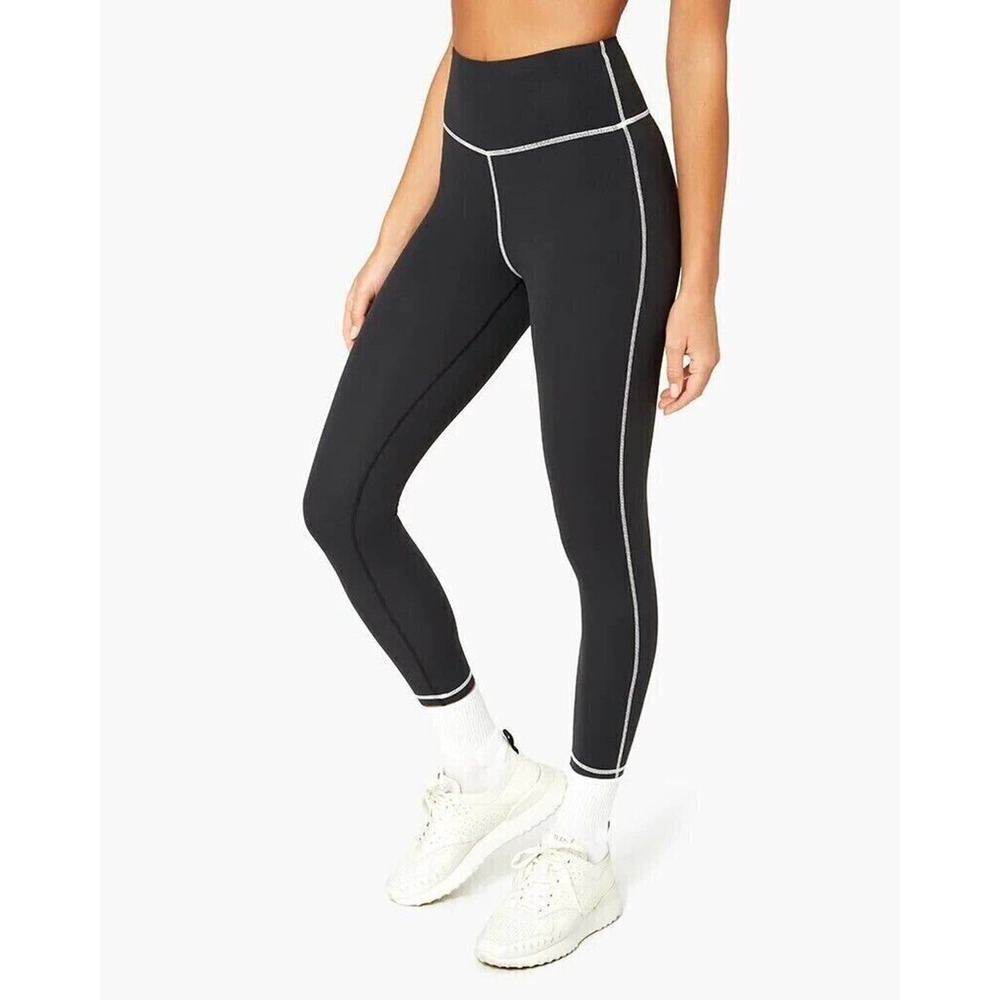 WeWoreWhat NWT Corset Leggings Size Medium Black Athleisure Retail $78